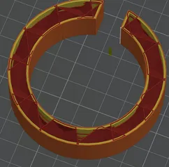 Spool adapter ~75/71mm od to ~55mm id  works well on AD5X
