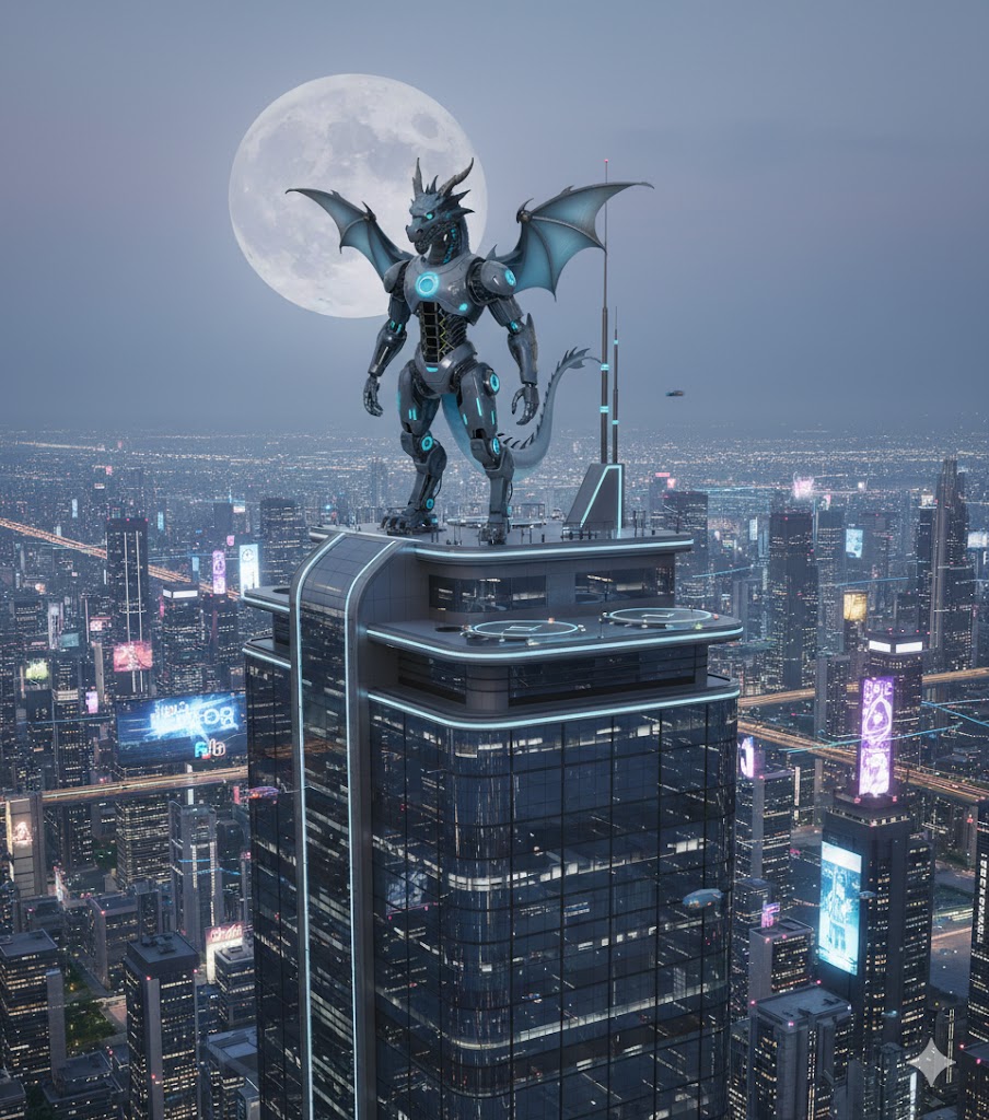 Miniatura 4 do modelo 3D cyborg dragon