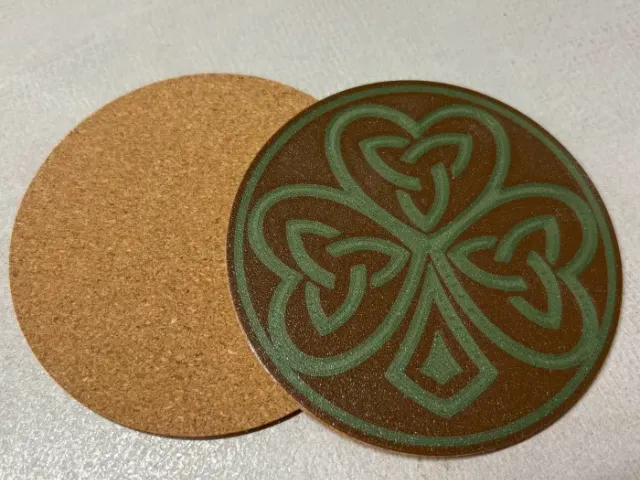 Irish Celtic Shamrock Coaster