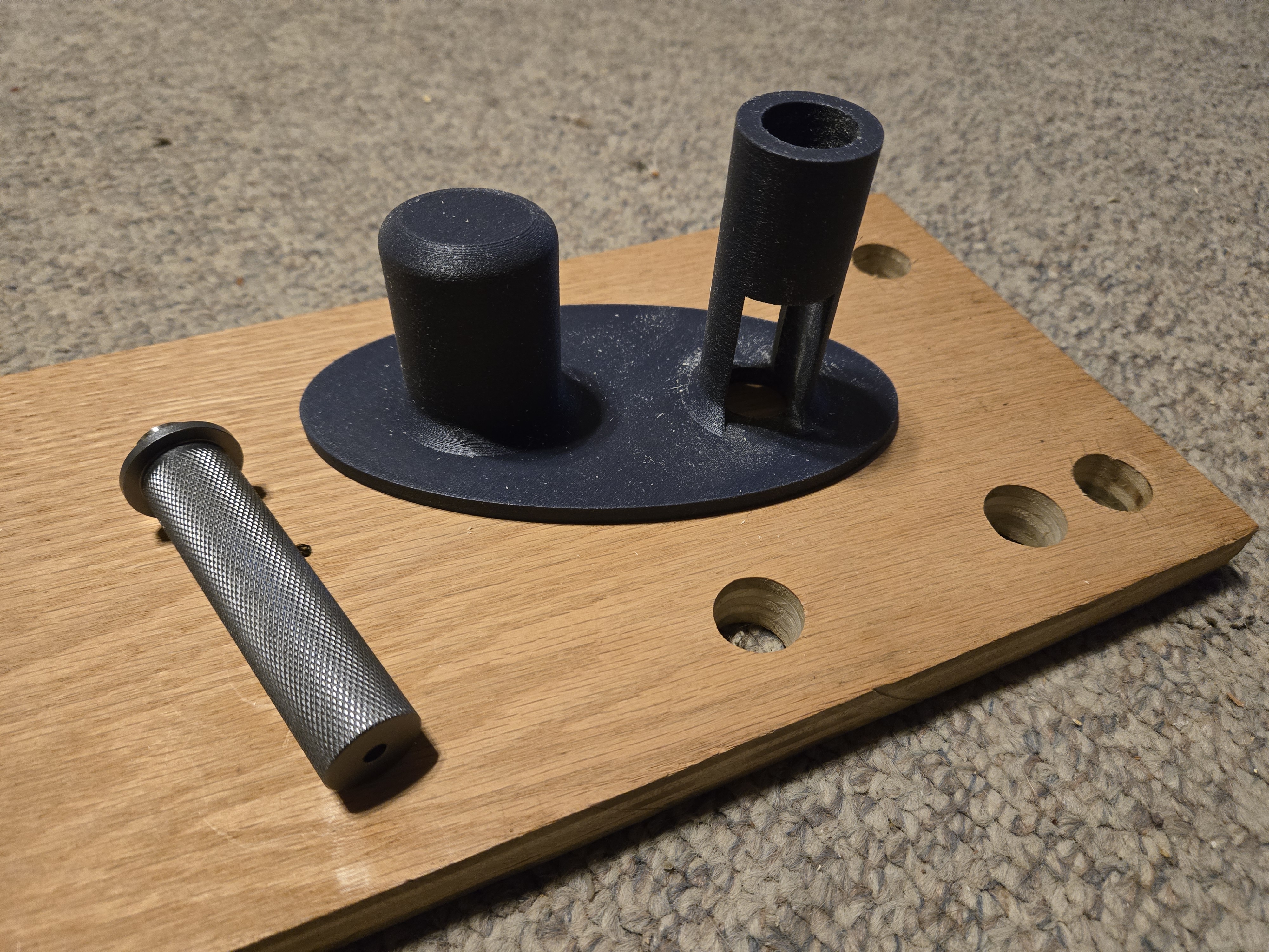Parametric Drill Guide with Handle (using FreeCad)