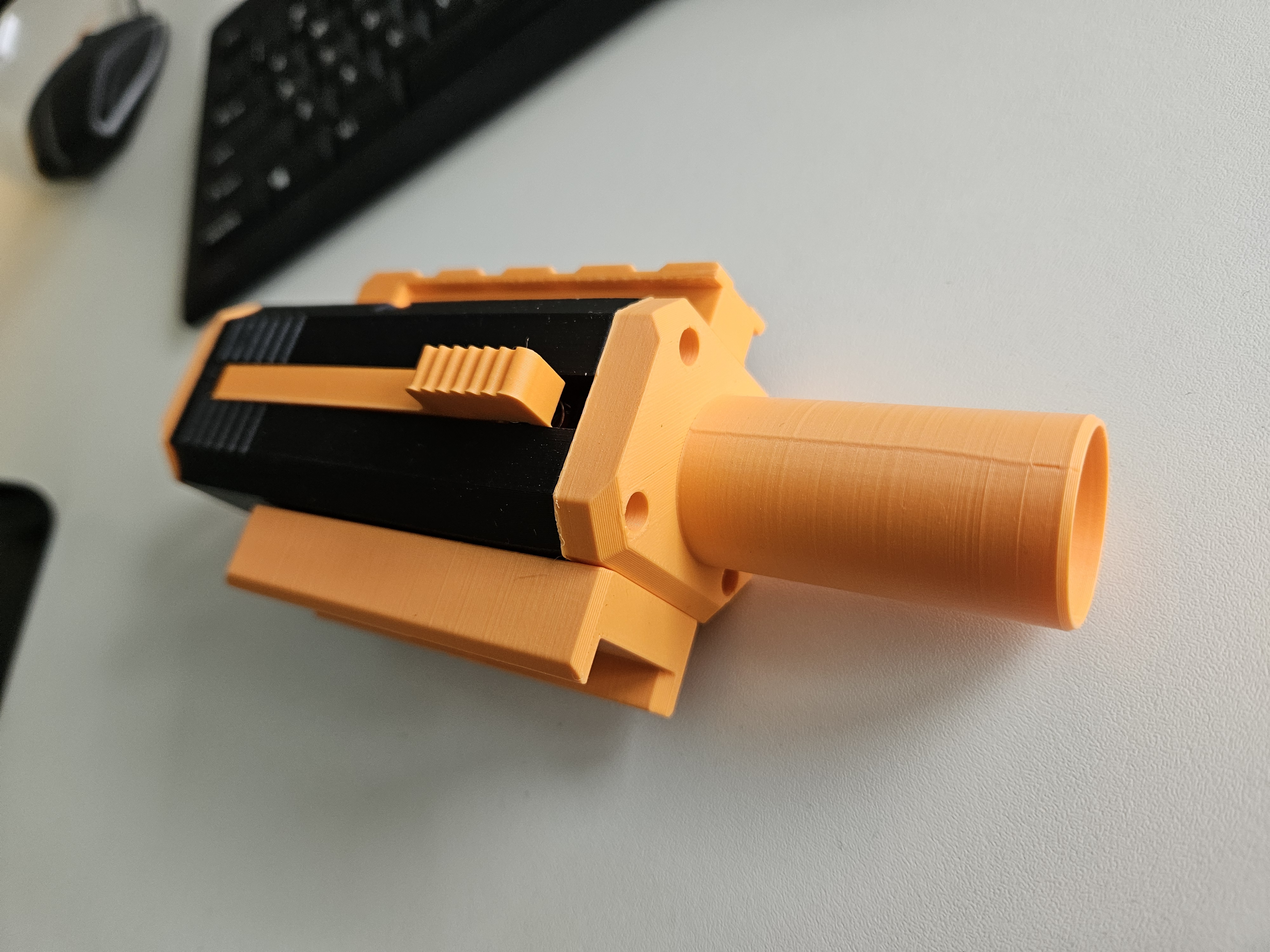 Mega Barrel and Rails for Pick-Rocket 2 (X-Shot Skins Menace Remix)
