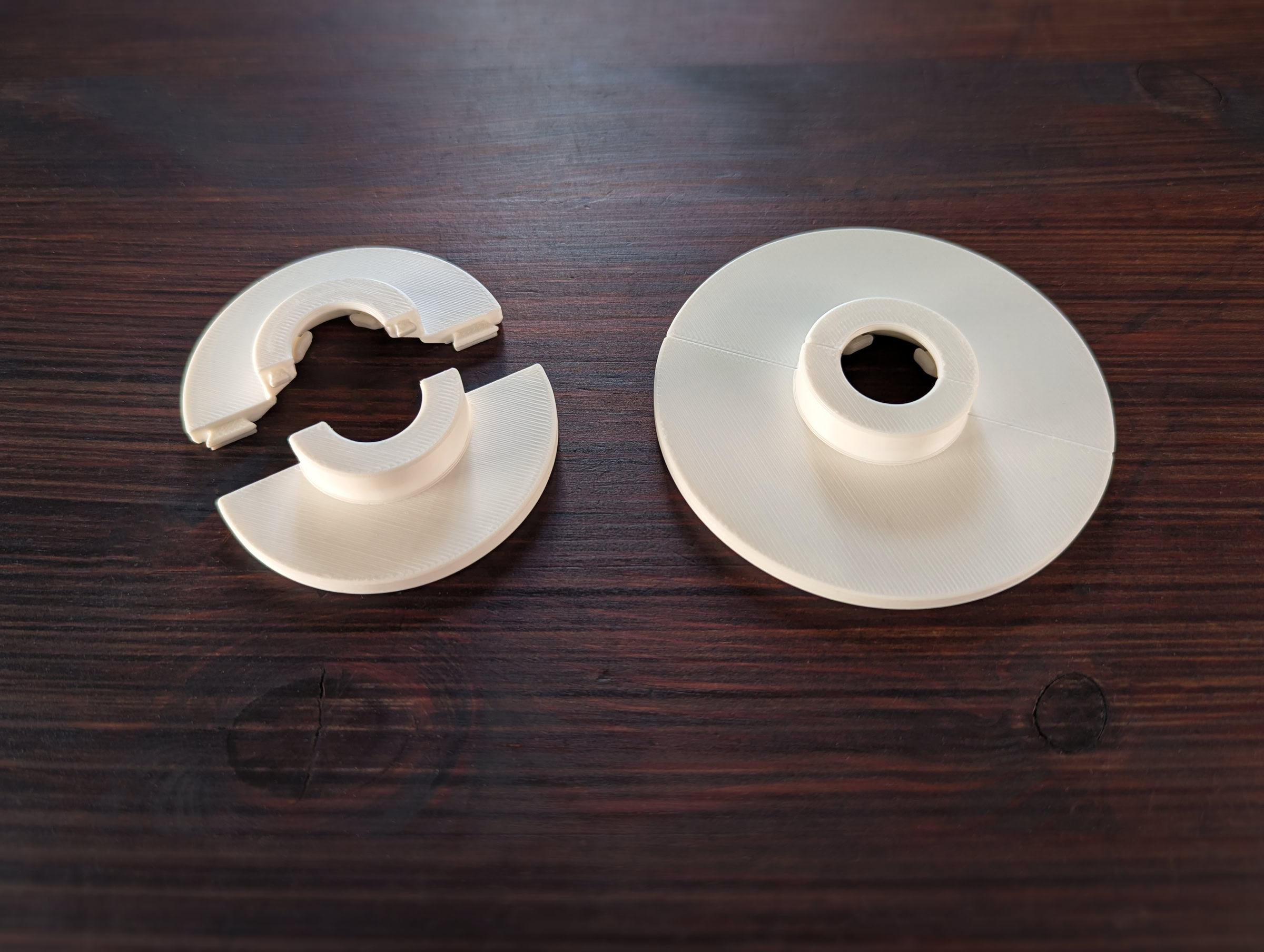 Pipe Collar Rosette ( 15mm Escutcheon / Cover Ring for Wall or Floor )