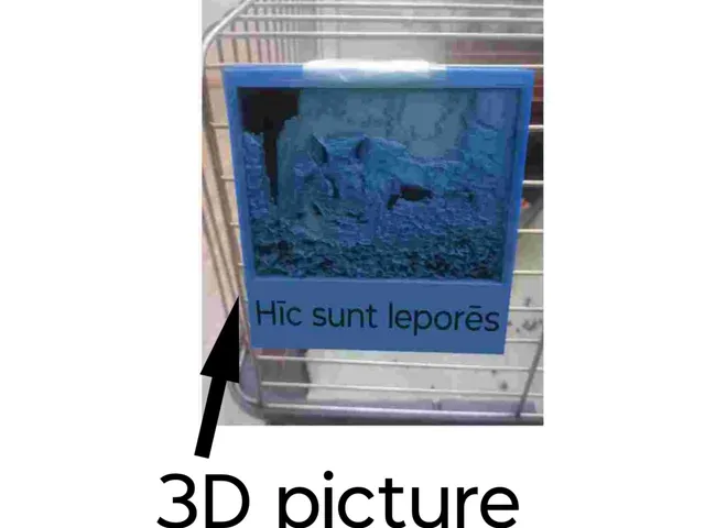 Latin Rabbit Cage Sign