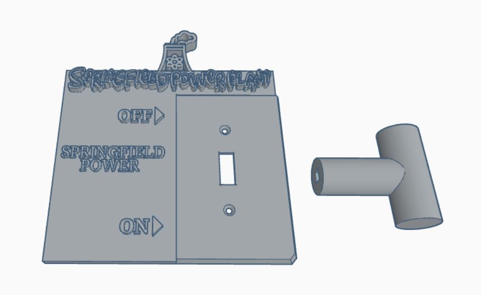 Simpsons Power Plant Light Switch Cover