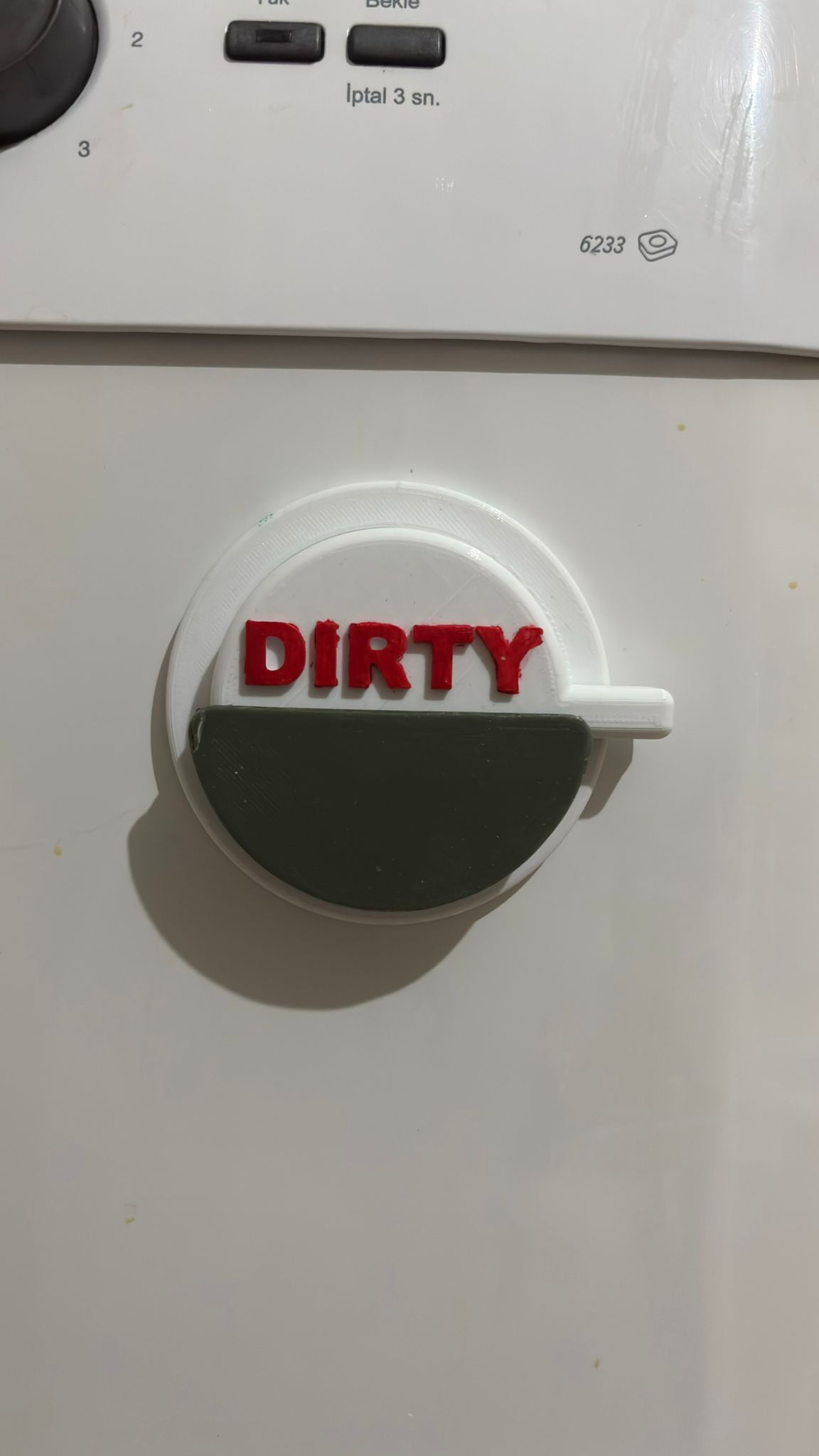 Dishwasher Status Sign - Remix (6x2 Magnet & Modular Shield) — miniatura 2