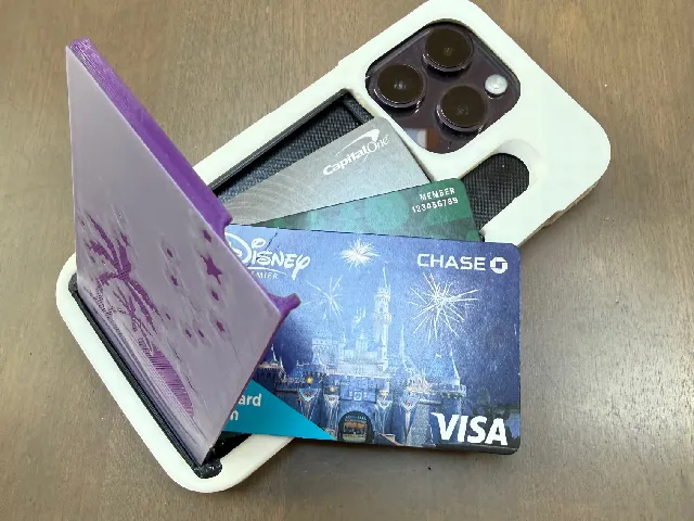 iPhone 14 pro case with 3 card wallet compartment