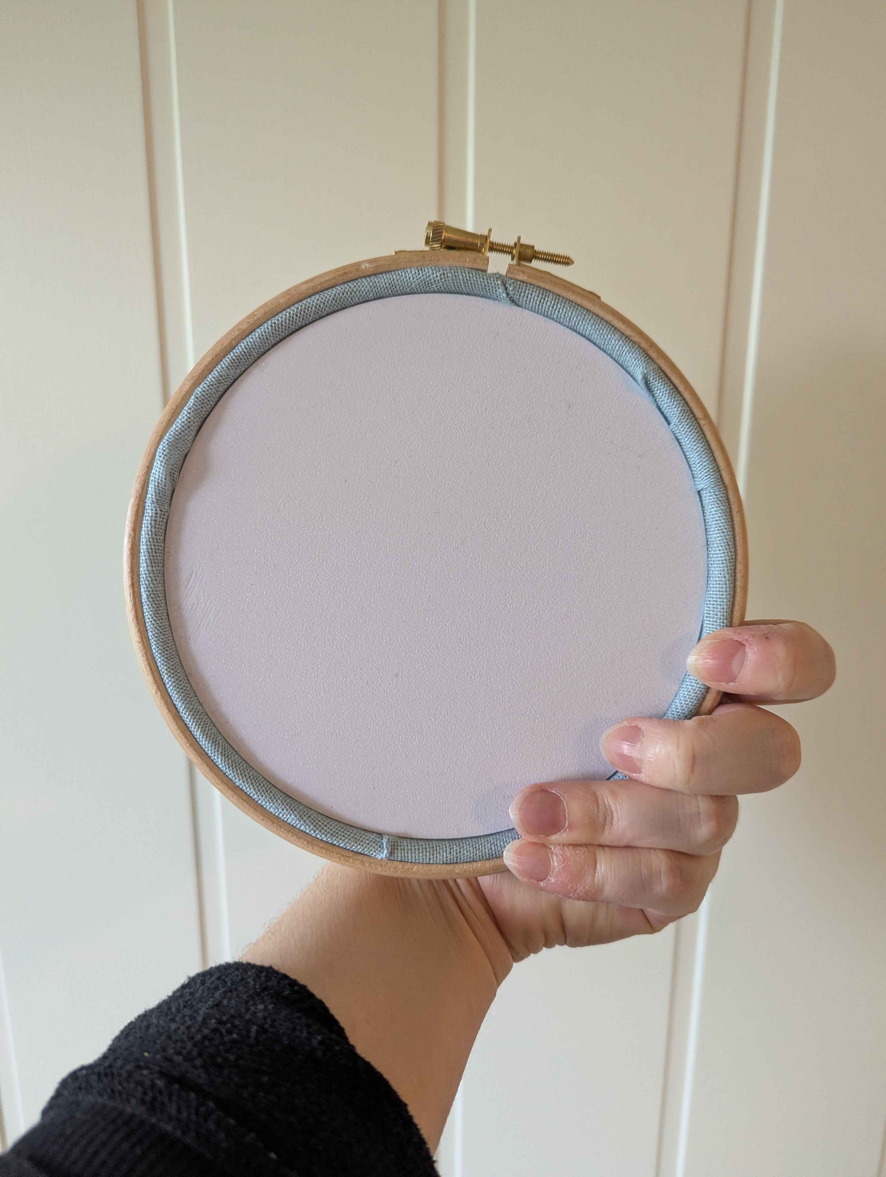 15cm / 6in embroidery hoop back plate 3D model
