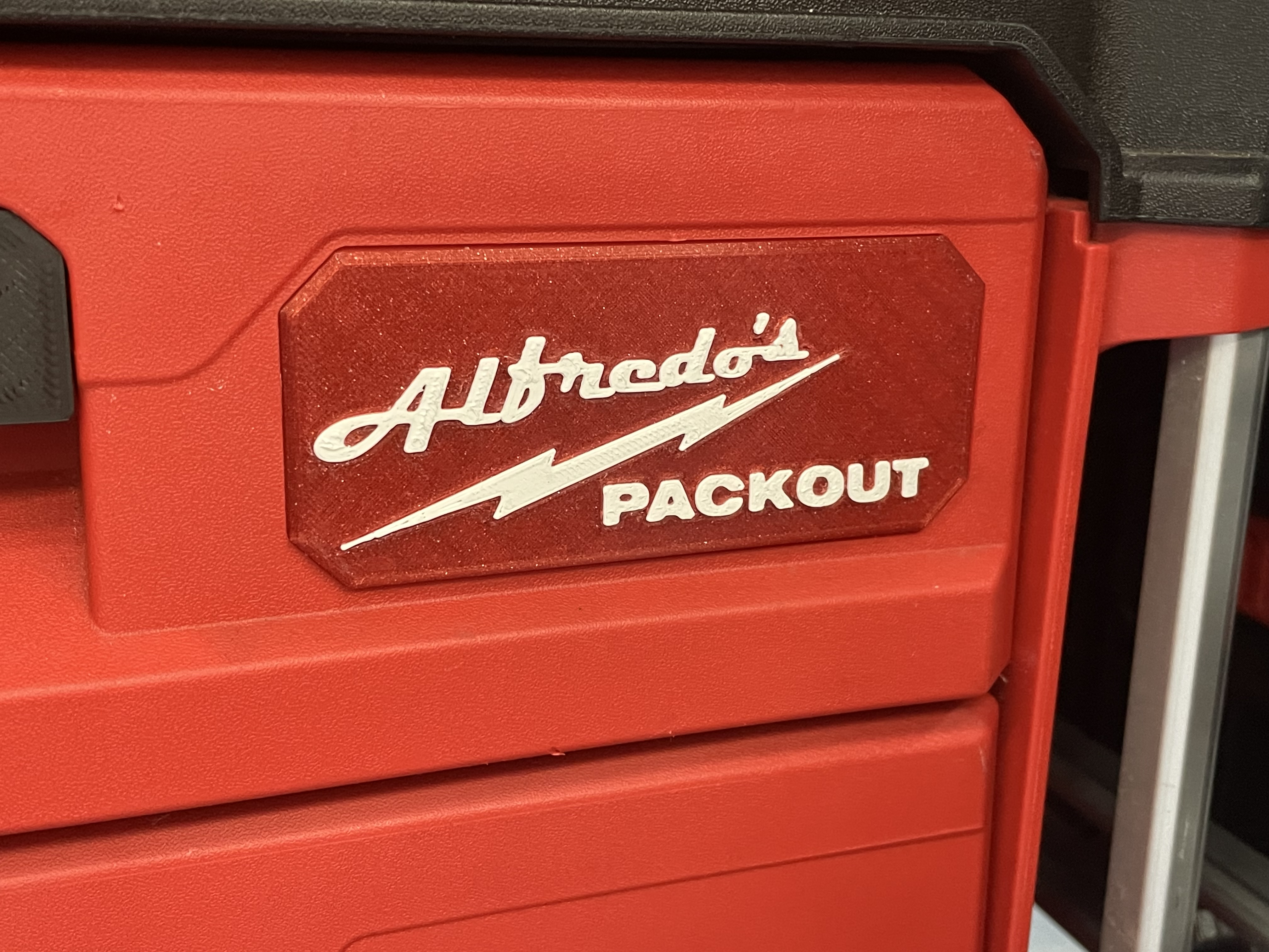 Milwaukee Drawer Badge Label for PACKOUT 3D model