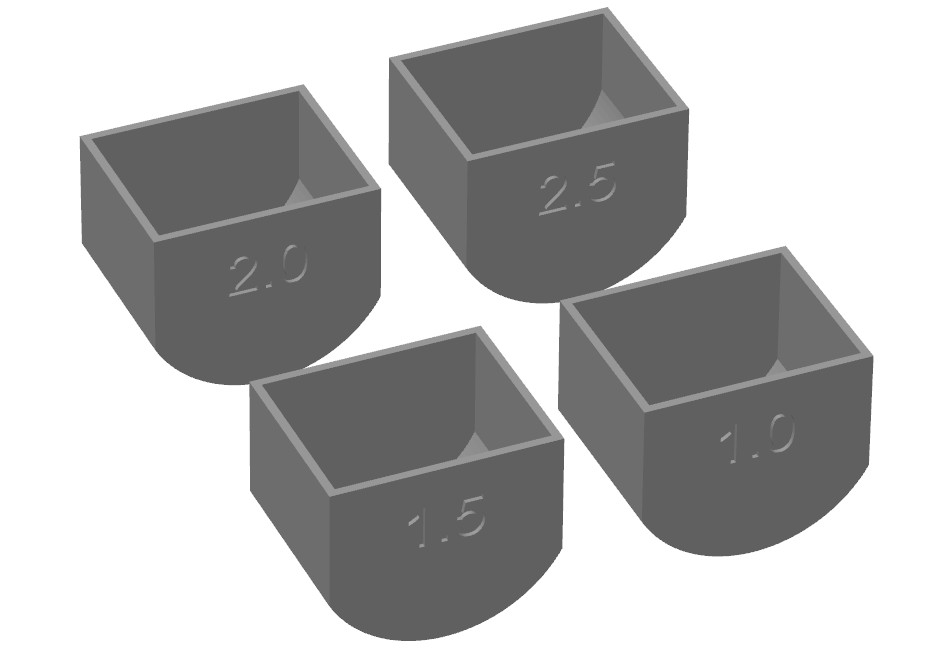 TV Tray Shims (4 sizes)