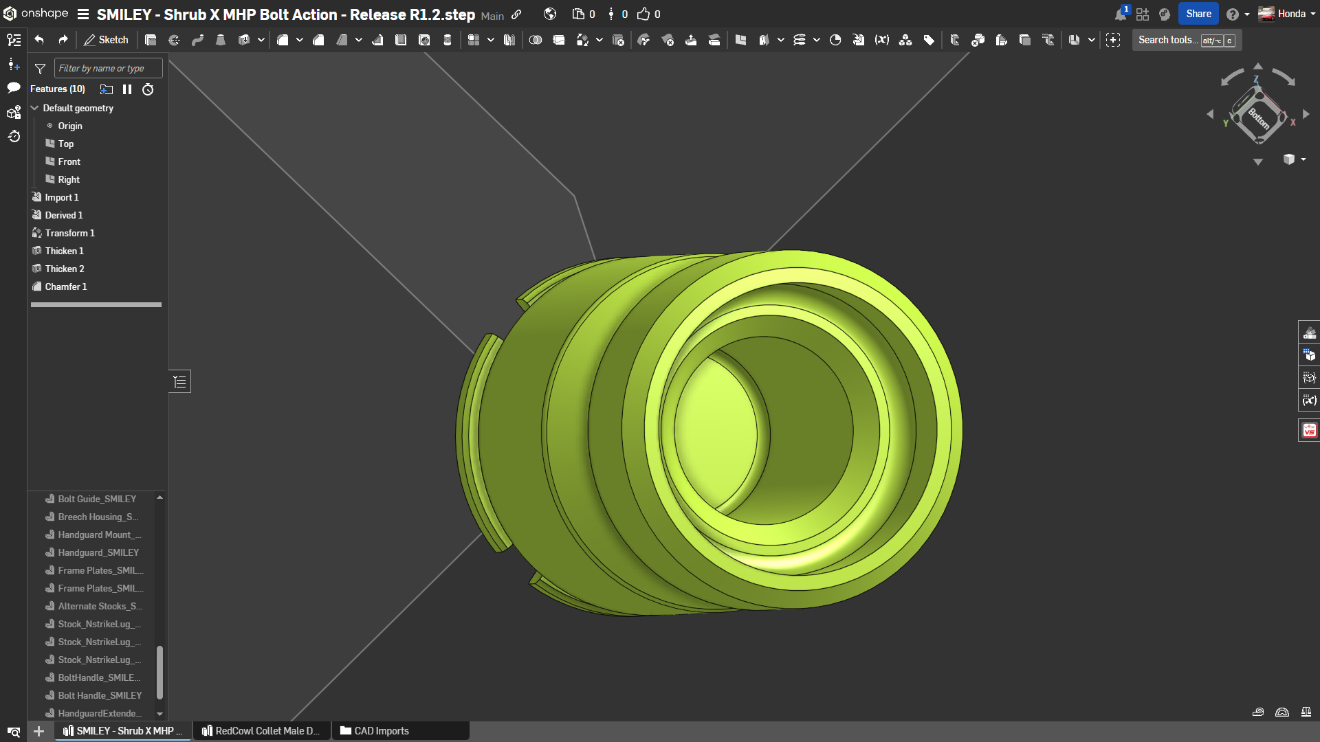Reinforced SMILEY Plunger head 3D model thumbnail