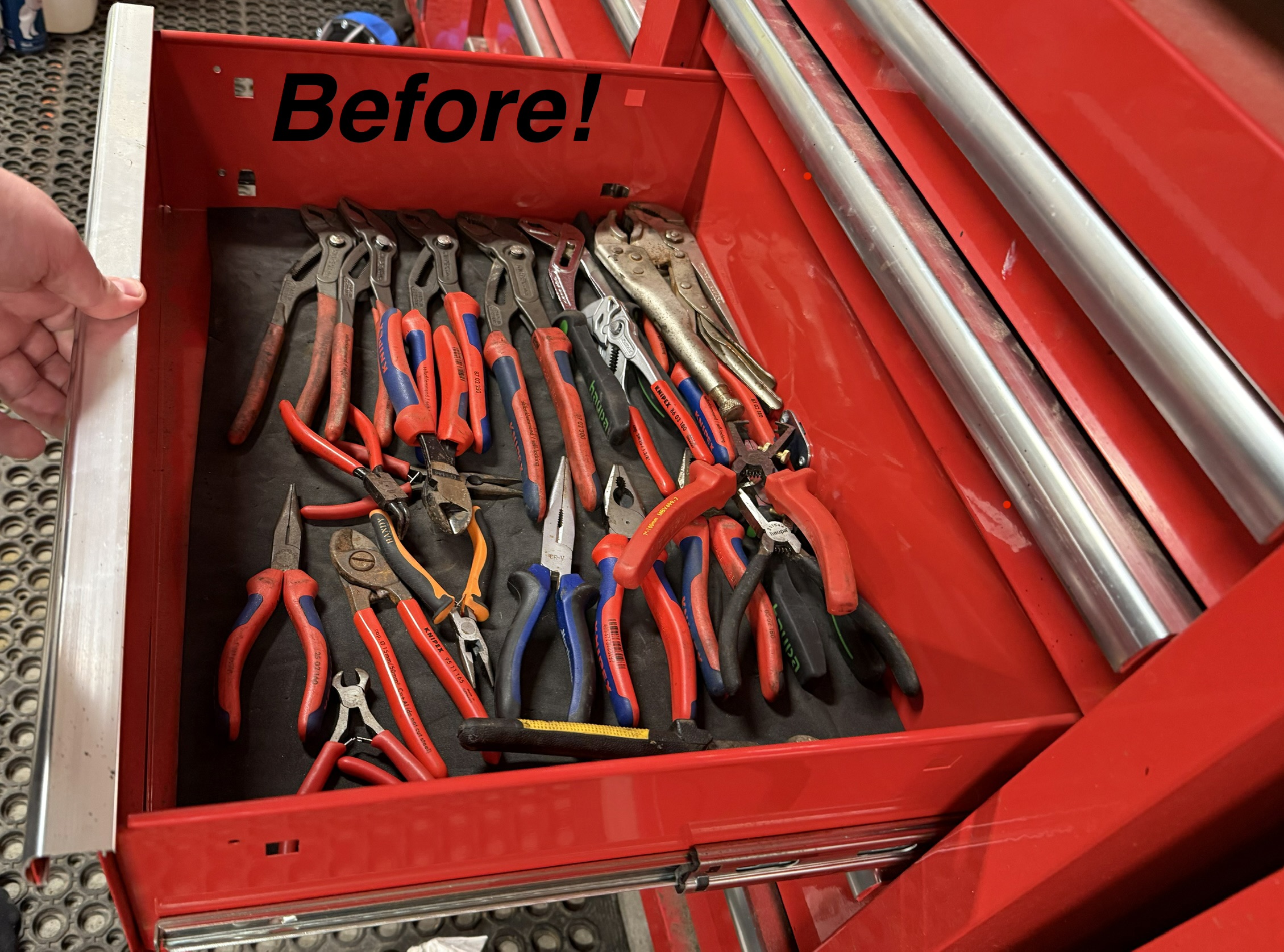 Gridfinity 2x5 Plier Organizer (Heavy Duty & Standard)