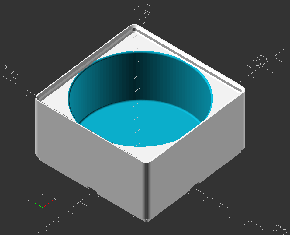 Gridfinity 2x2 bin for Barilla Sugo glass jar (Workbench/Desk trashcan) (v1.1) — thumbnail 2