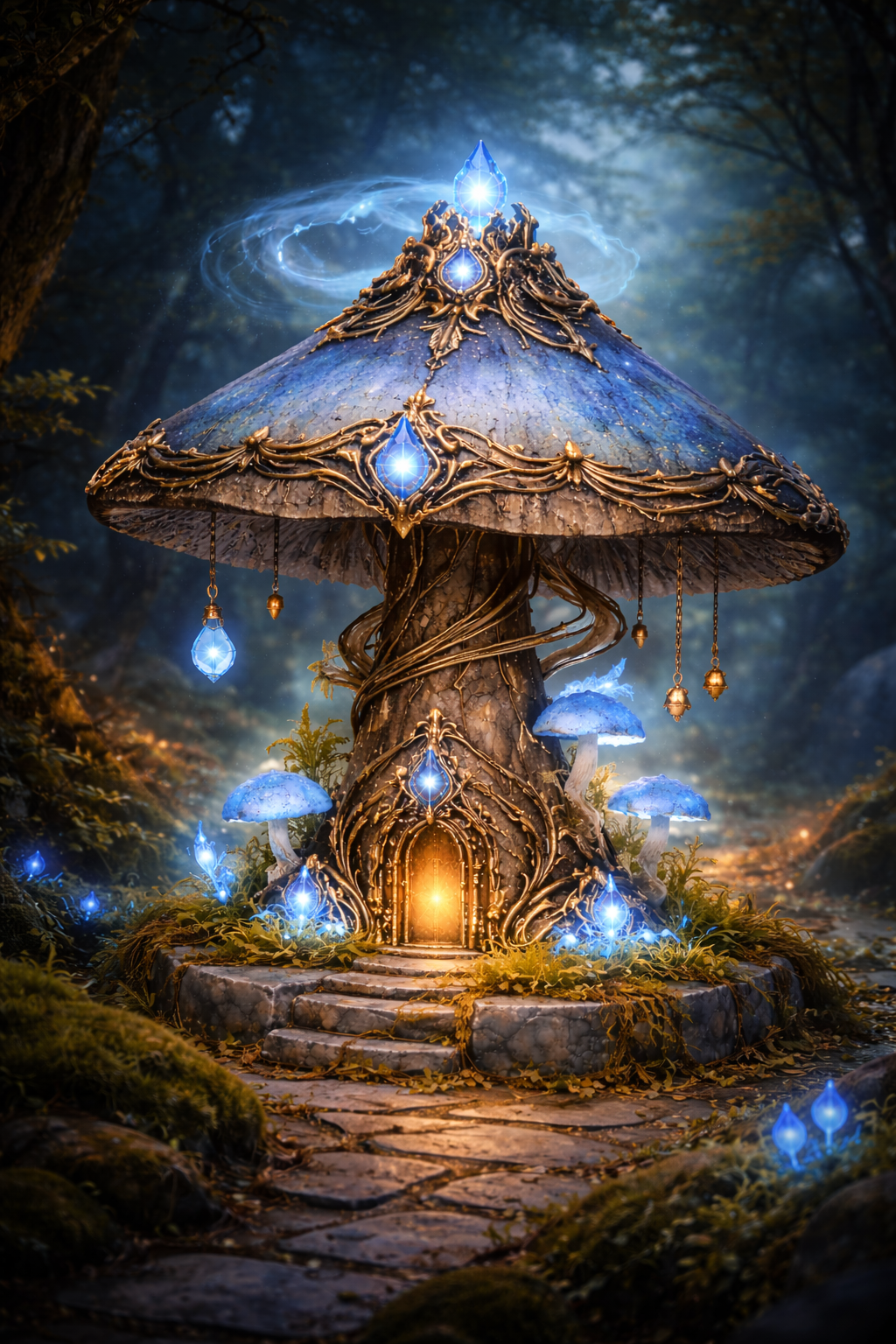 Fantasy Magical Mushroom Lantern