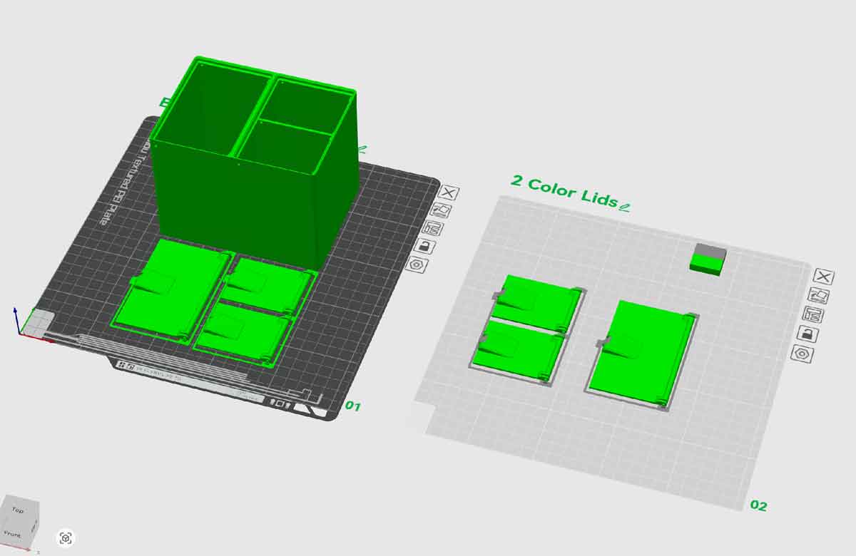 100x135x105 3C Bin with Latching Lids