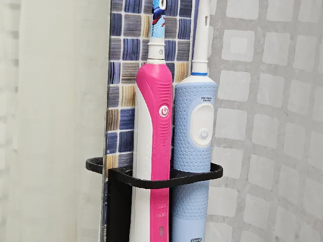 Universal Electric Toothbrush Wall Holder – Philips Sonicare / Oral-B / Braun, no supports, single part