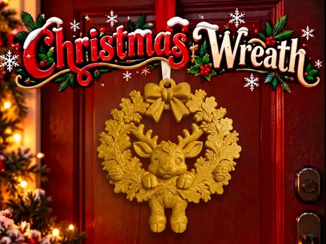 Christmas Reindeer Wreath