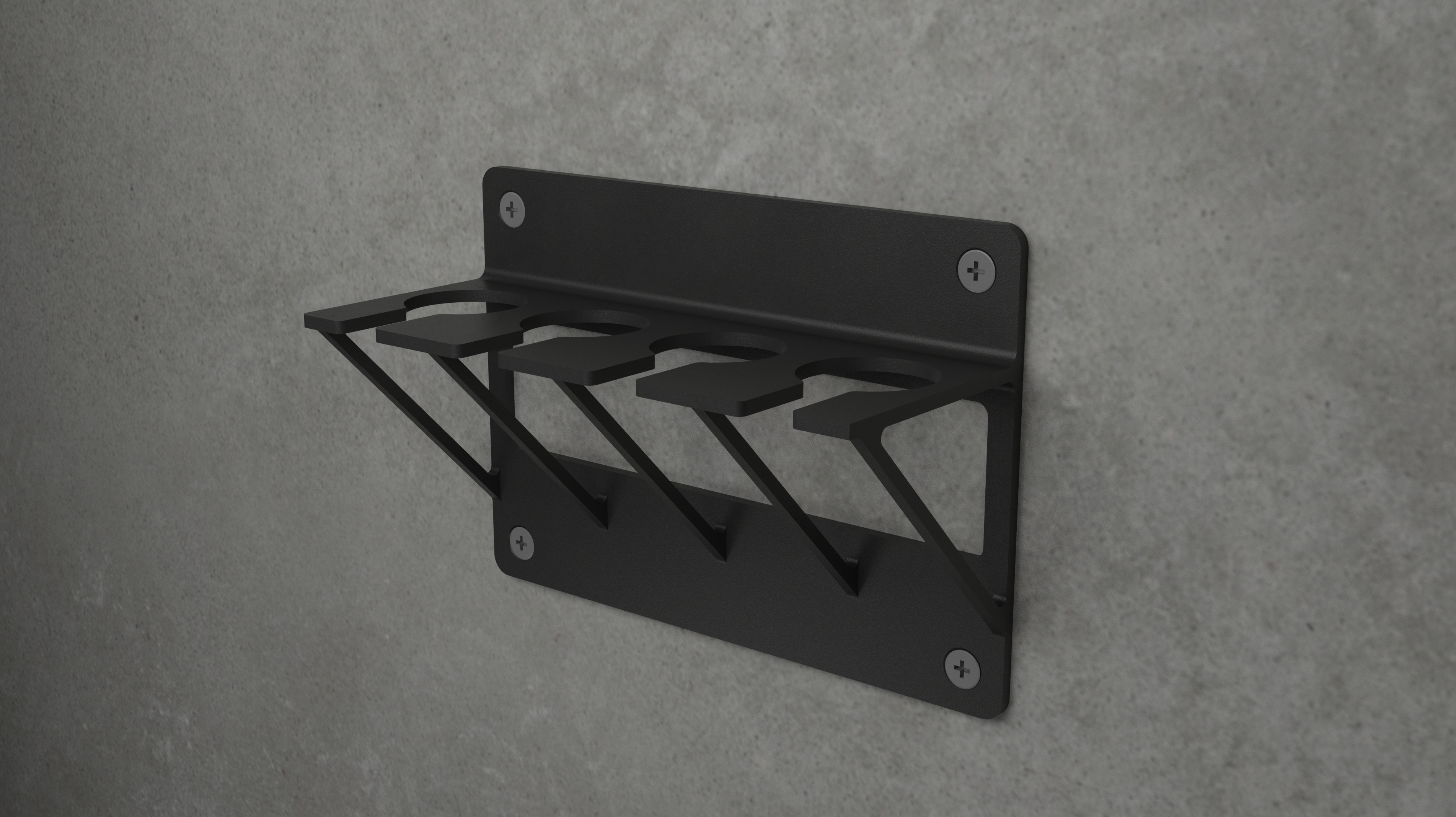 Free Tool Holder Wall Mount - 4 Slots (32mm tools)