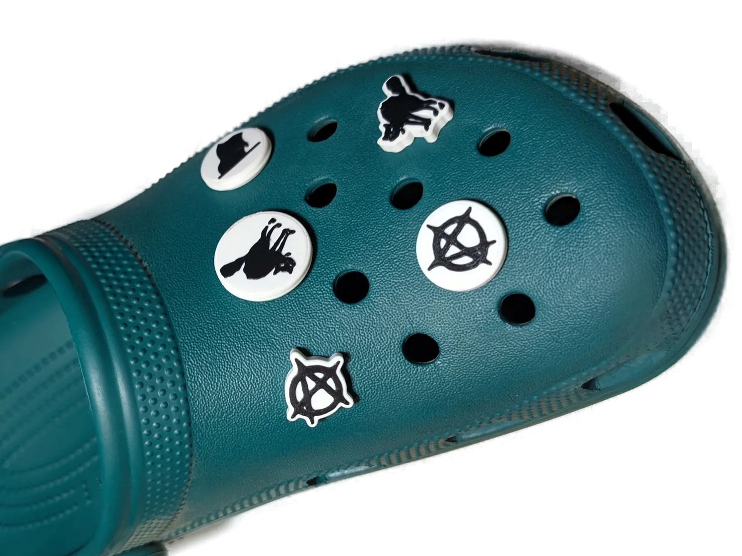 No Crocs No Masters: anarchy clog charms