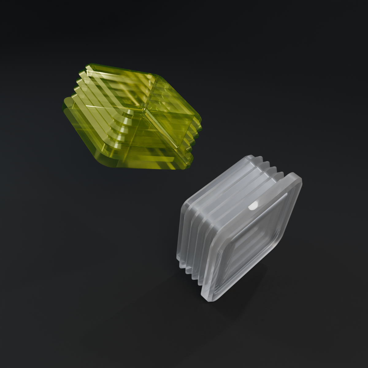 Yet another square plug (40 mm) 3D model by georgmierau