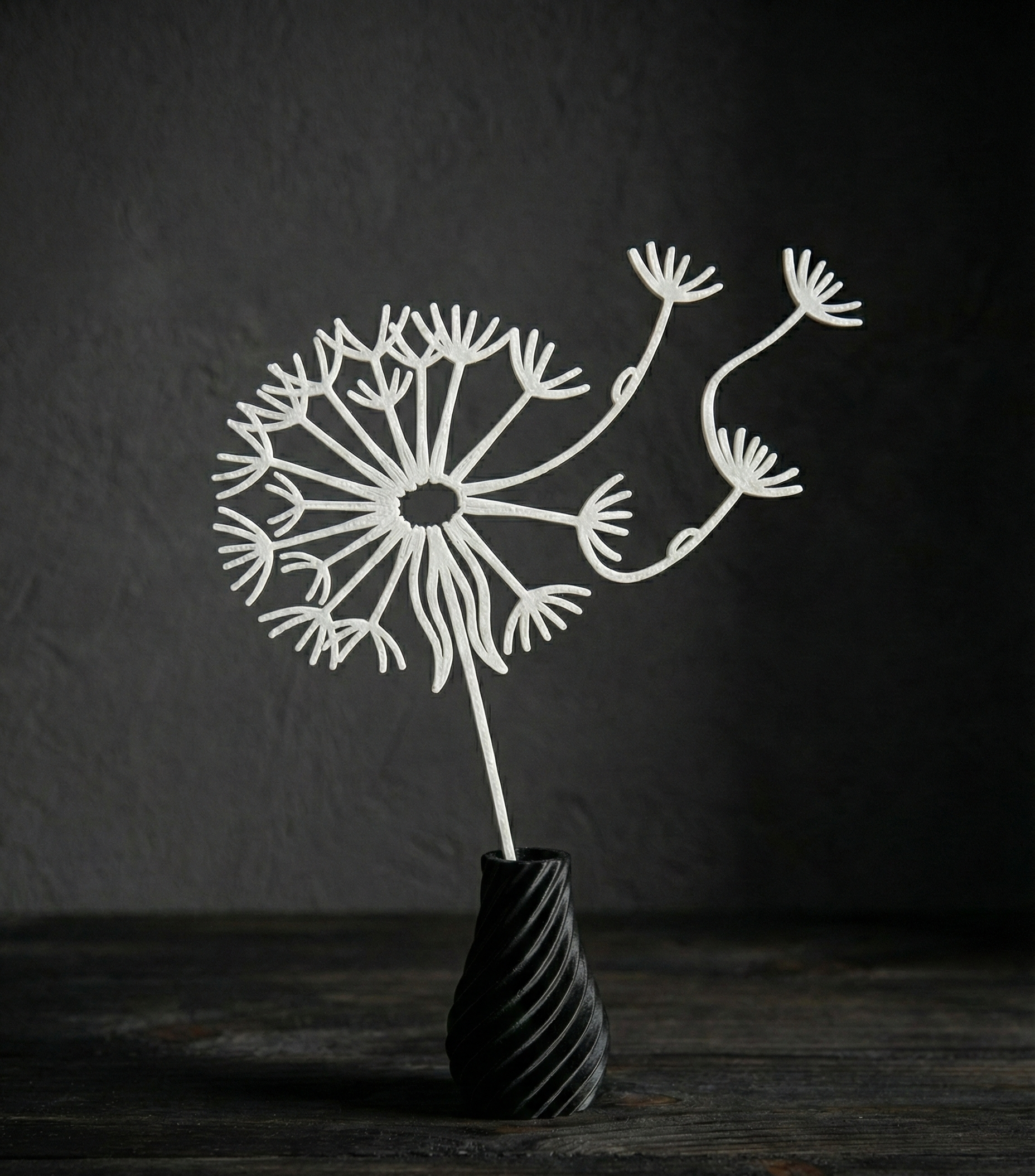 Dandelion "Flying Seeds" - Vase Flower Decor