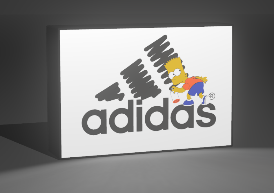 LightBox Bart Graffiti – Lámpara decorativa