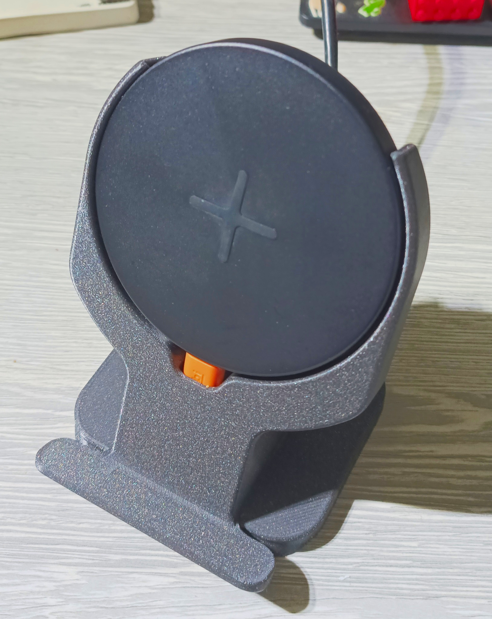 Phone holders for Ikea Livboj wireless charger, for a phablet and Pixel8 Pro