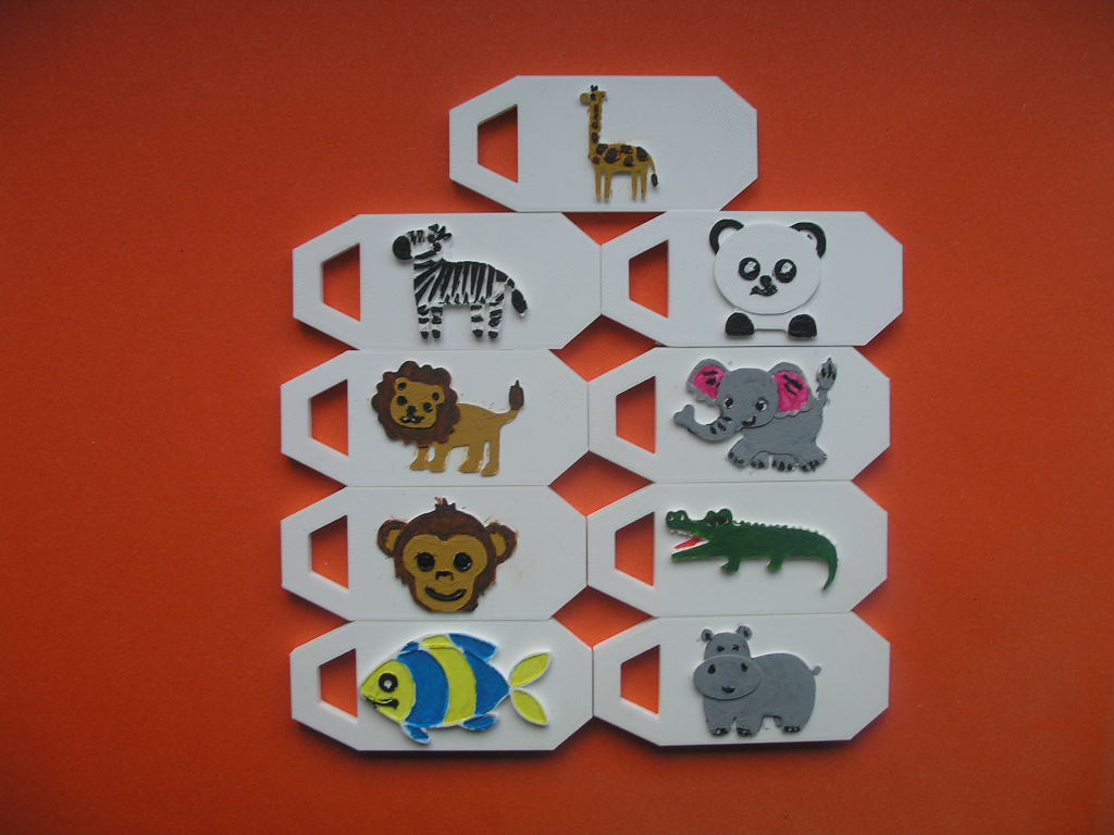 Štítky na dětské kufříky (Labels for children's suitcases)