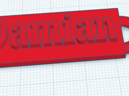 Namensschild Damian