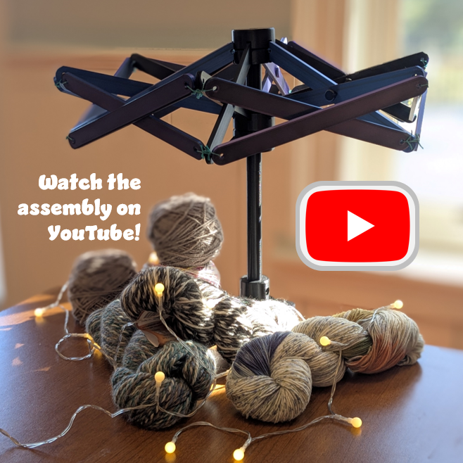 Collapsible 3D Printed Yarn Swift by Emily Oman | Download free STL ...