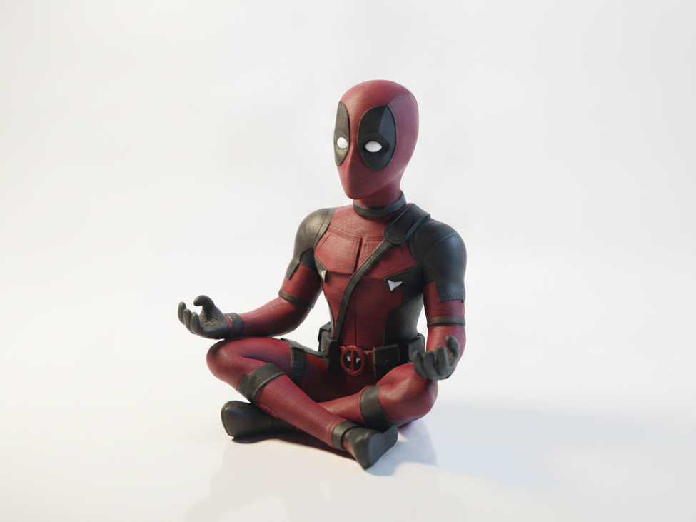 Meditating Deadpool Figurine Marvel 3D Printable