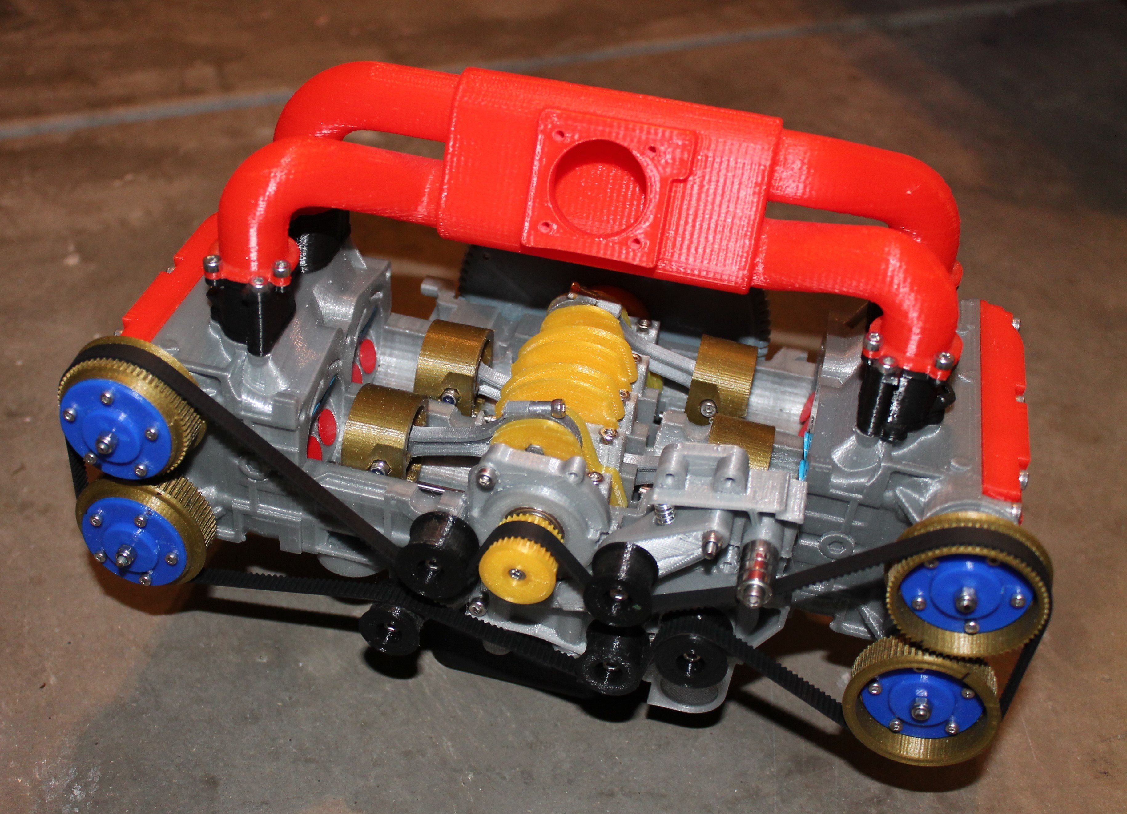 Subaru EJ20 Boxer Engine - Moving Model