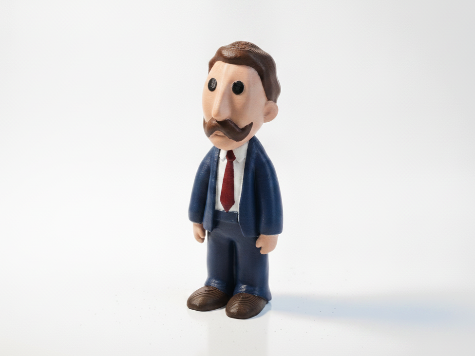 Vincent Van Gogh Figurine Historical Figure 3D Printable