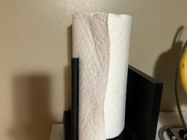 Wall mounted paper towel holder