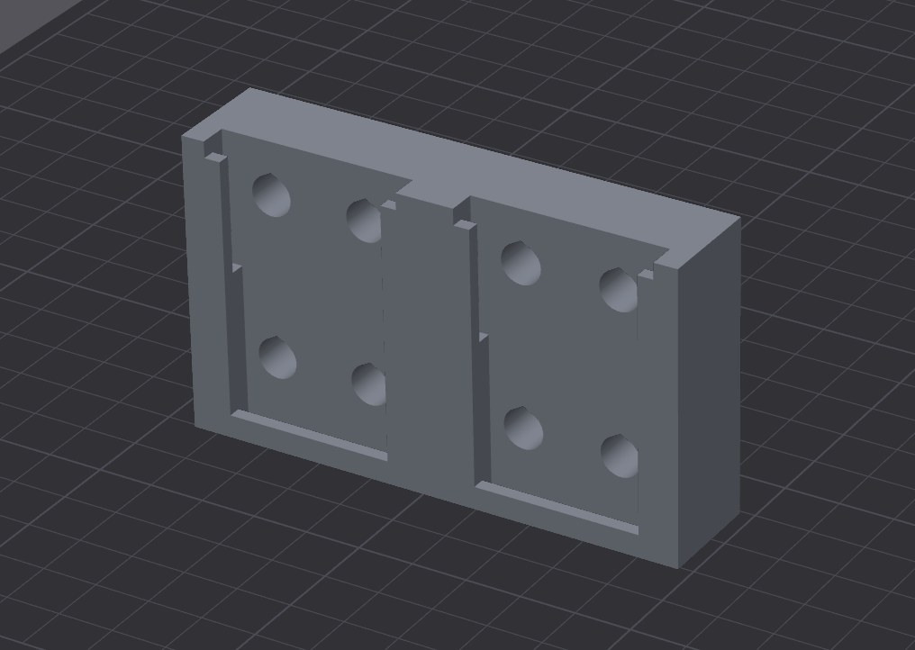 Double bracket for Plus 4 filament spool arm 3D model