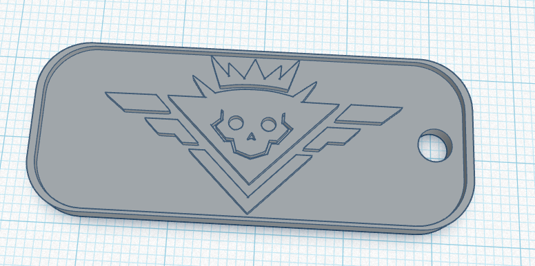 Helldivers 2 SuperHelldive Tag KeyChain