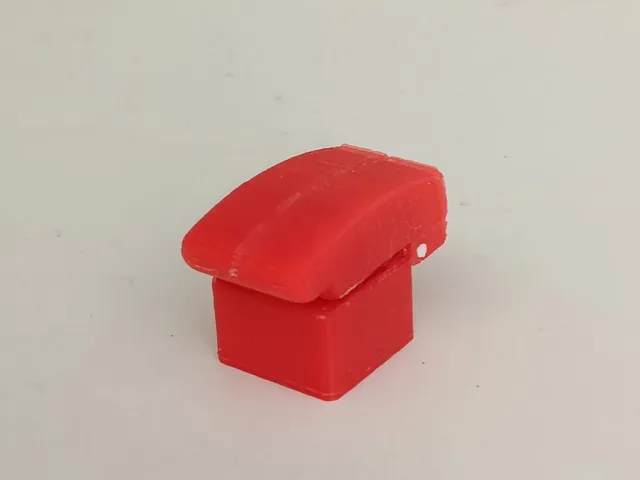 lever keycap with button