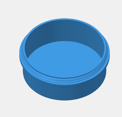 Miniatura 6 do modelo 3D round box with threaded lid
