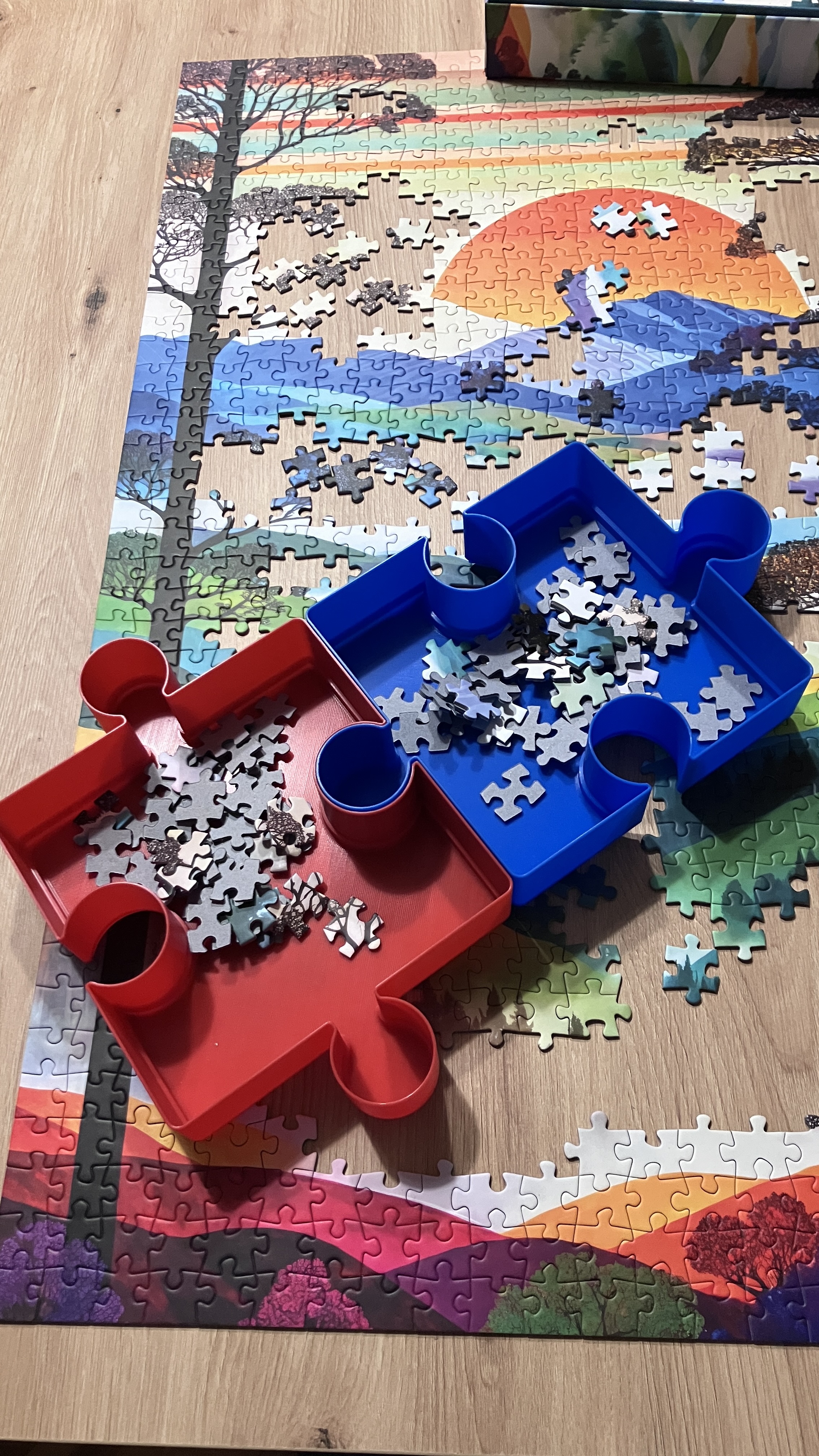 Puzzle sorter tray