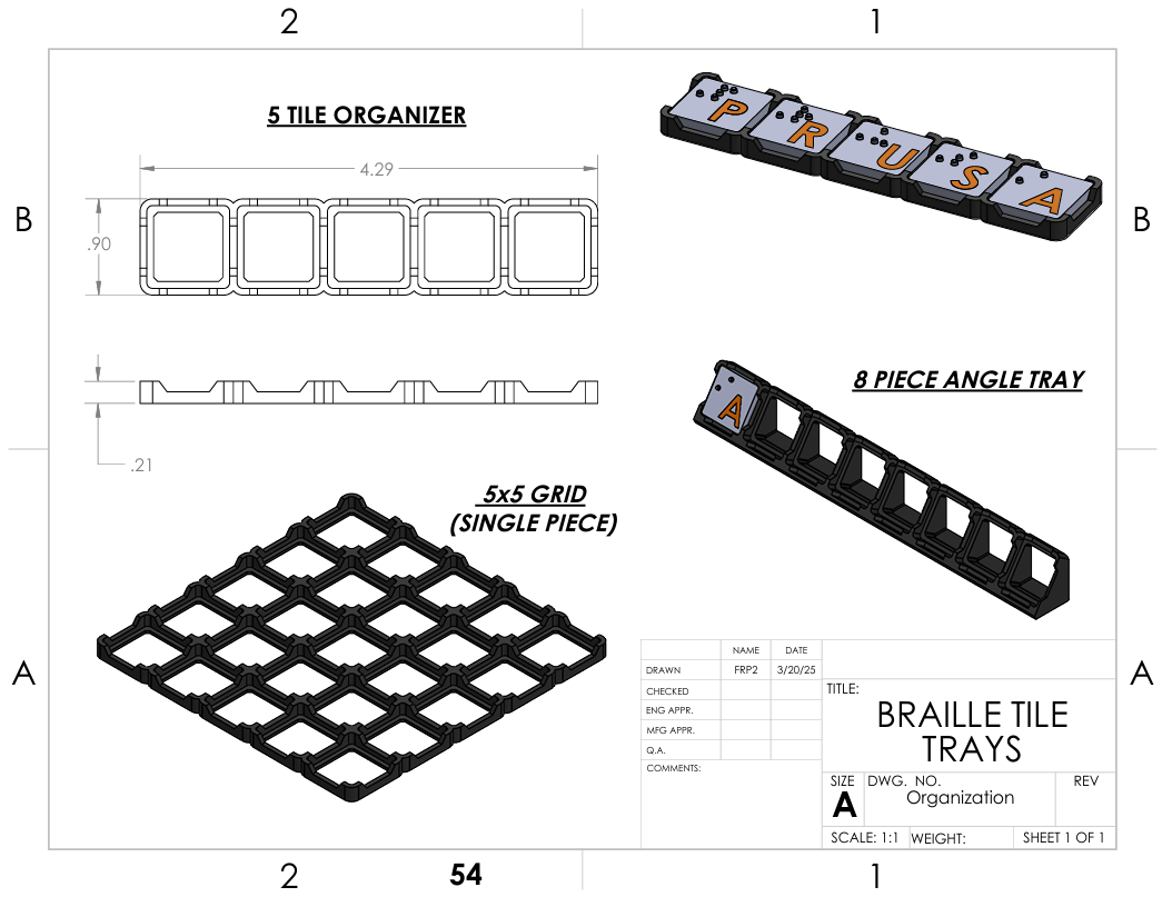 Braille Tile Trays — thumbnail 2