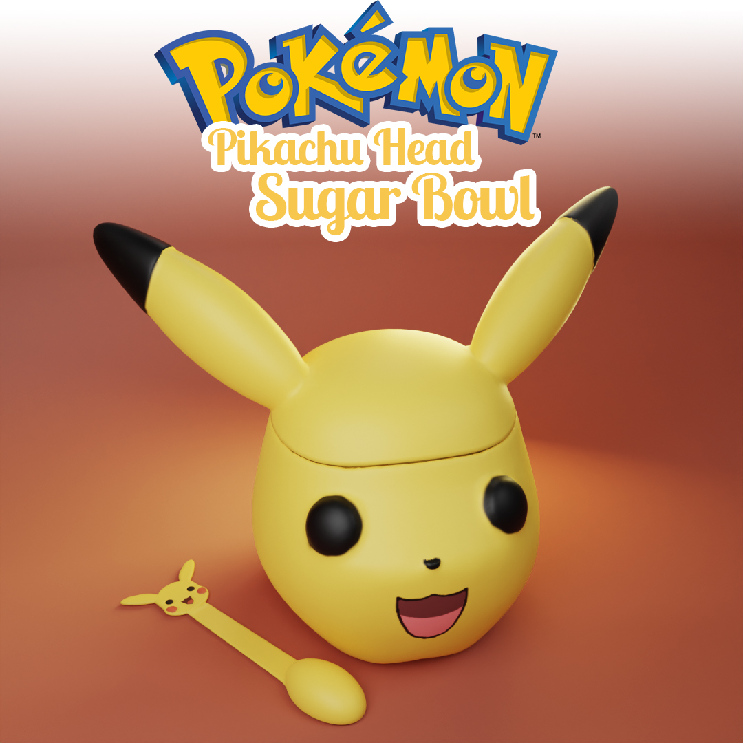 Cabeza de Pikachu | Azucarera / Recipiente