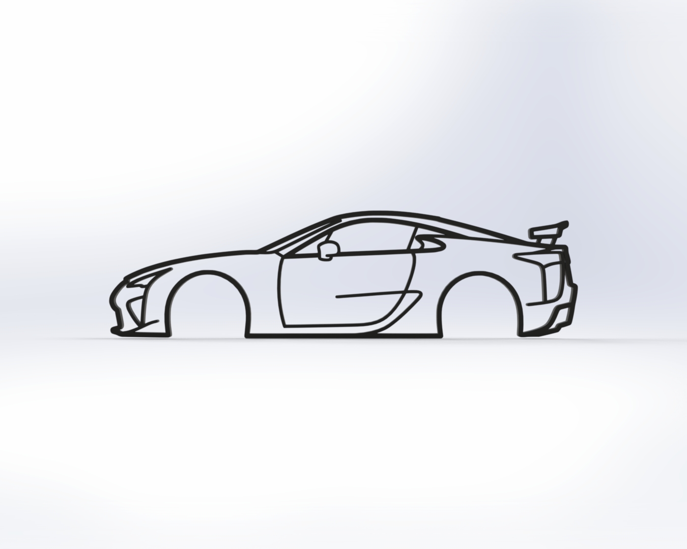 Lexus LFA 2D Wall Art