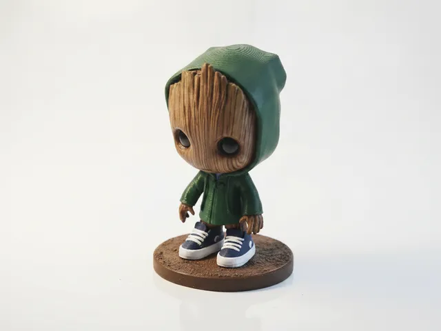 Baby Groot Figurine Chibi Cute 3D Printable