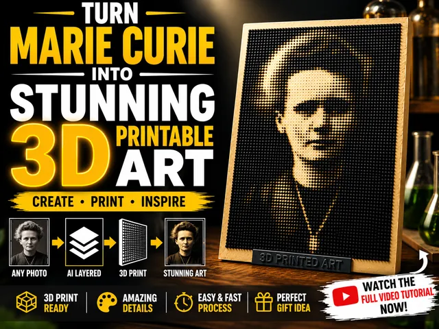 Turn Marie Curie Into Stunning 3D Printable Art