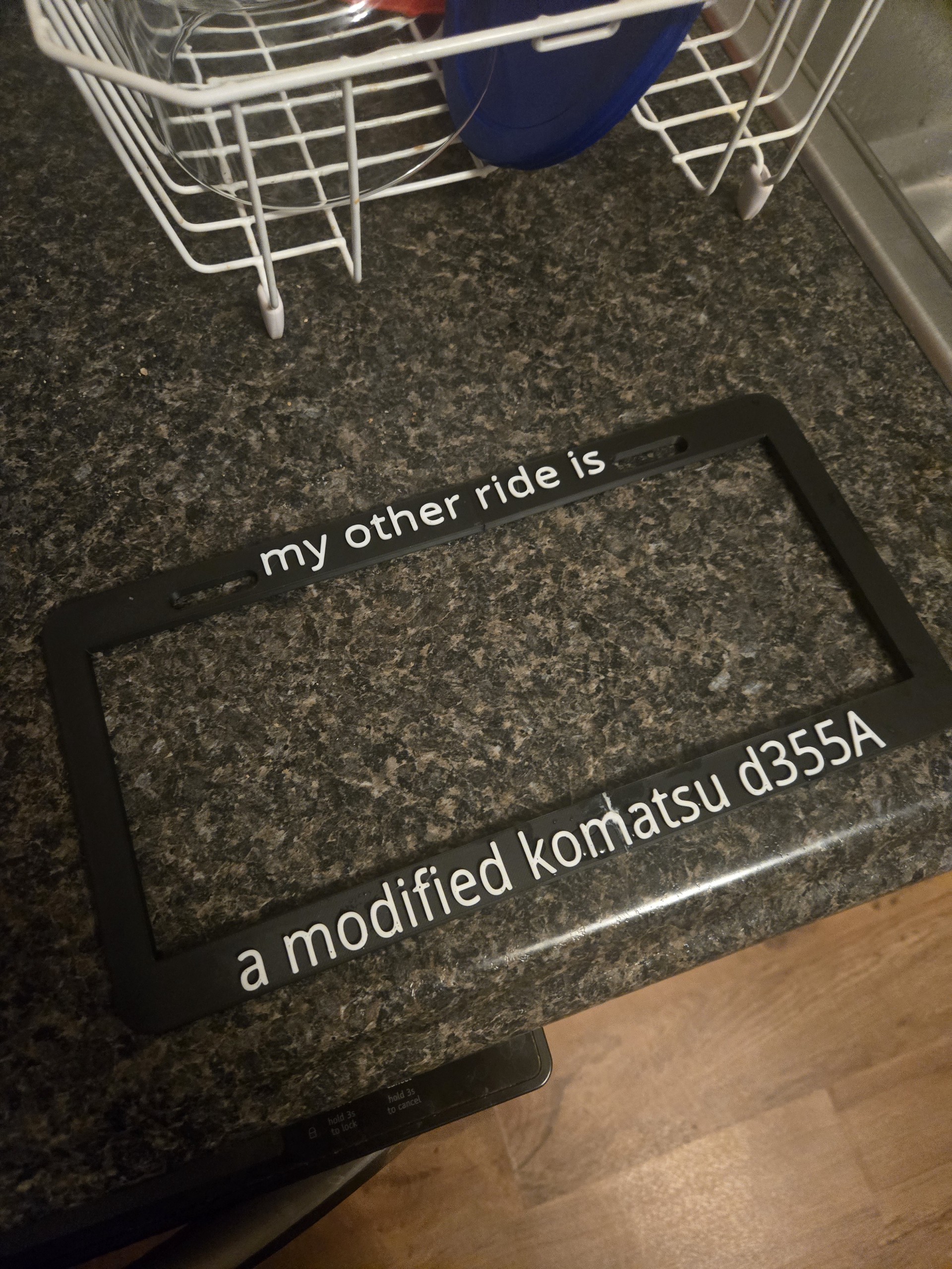 (kill)dozer license plate frame
