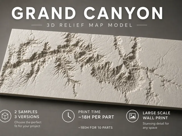 Grand Canyon Relief Map