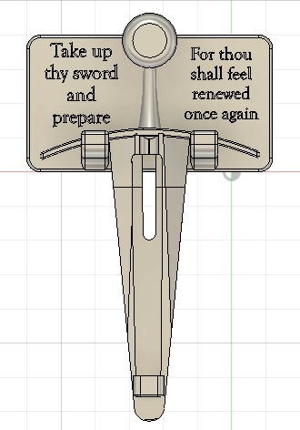 Philips oneblade sword holder