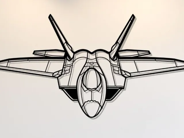 F-22 Raptor Angle Wall Art