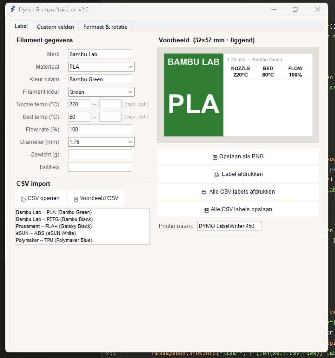 Python Fillament Label creation Script — thumbnail 4