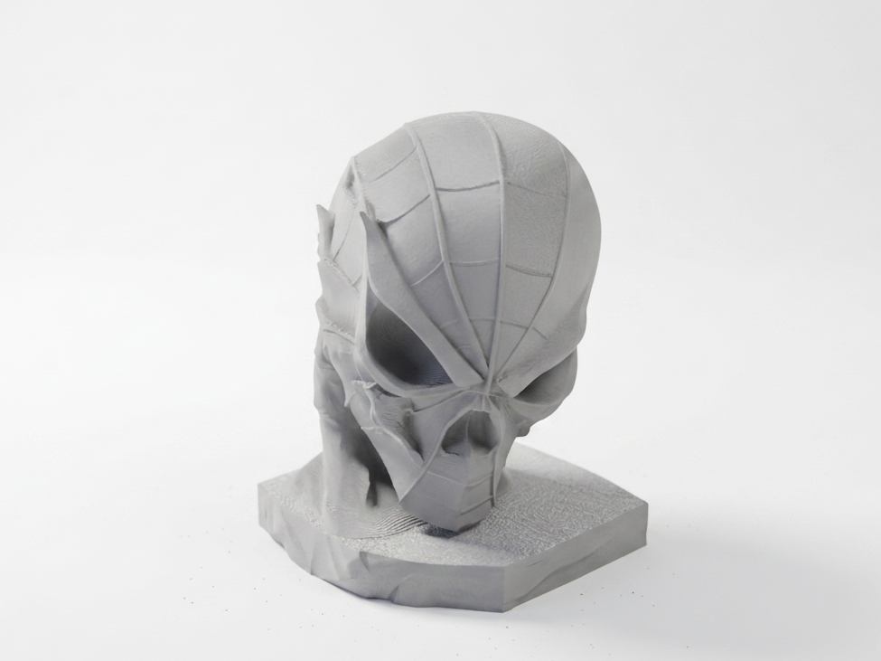 Spiderman Skull Sculpture Collectible 3D Printable