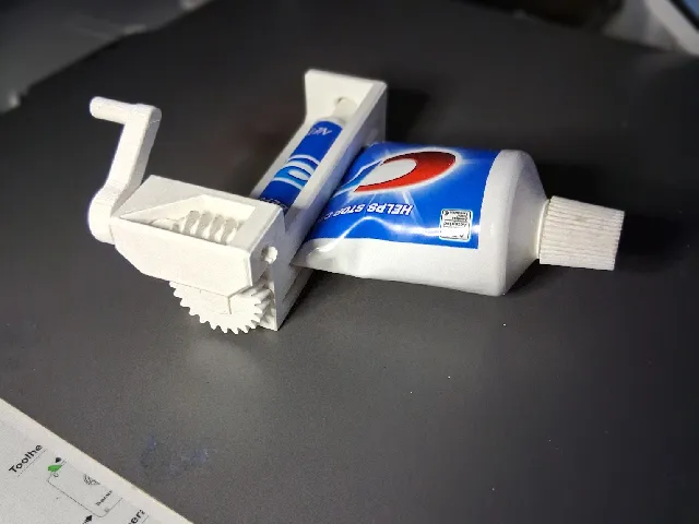 toothbrush squeezer worm drive